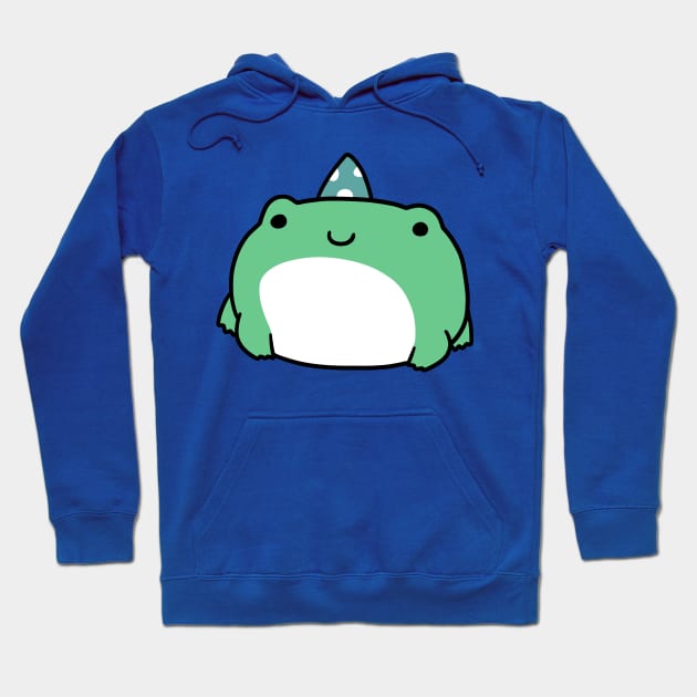 Party Hat Frog Hoodie by saradaboru